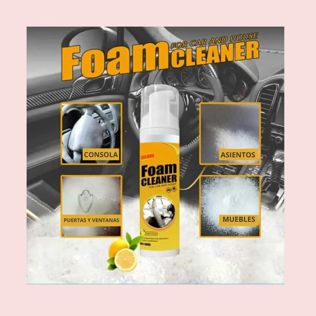 🌟 SPRAY FOAM CLEANER™ - Limpieza profunda de multisuperficies