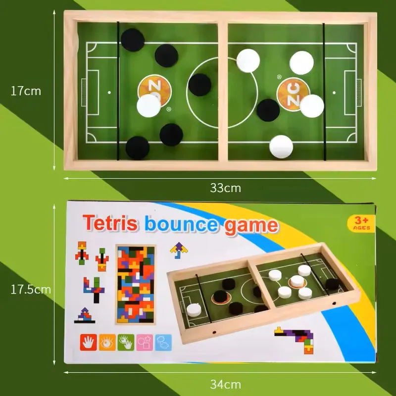 2 in 1 indoor voetbalsjoelspel en tetris | Educatief