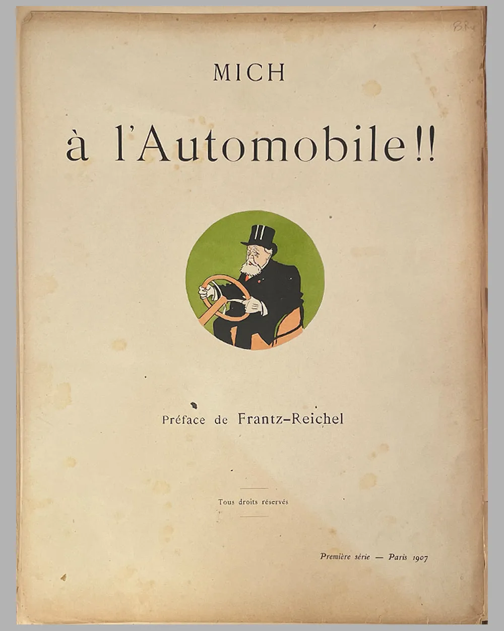 A l'Automobile portfolio of lithographs, 1907 by Mich (Michel Liedaux)