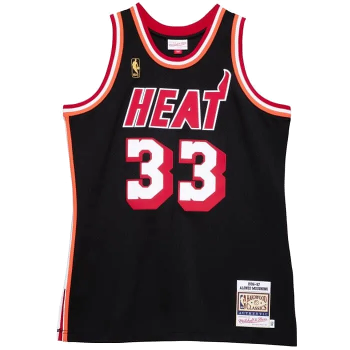 Alonzo Mourning Mitchell and Ness Miami HEAT Authentic Jersey