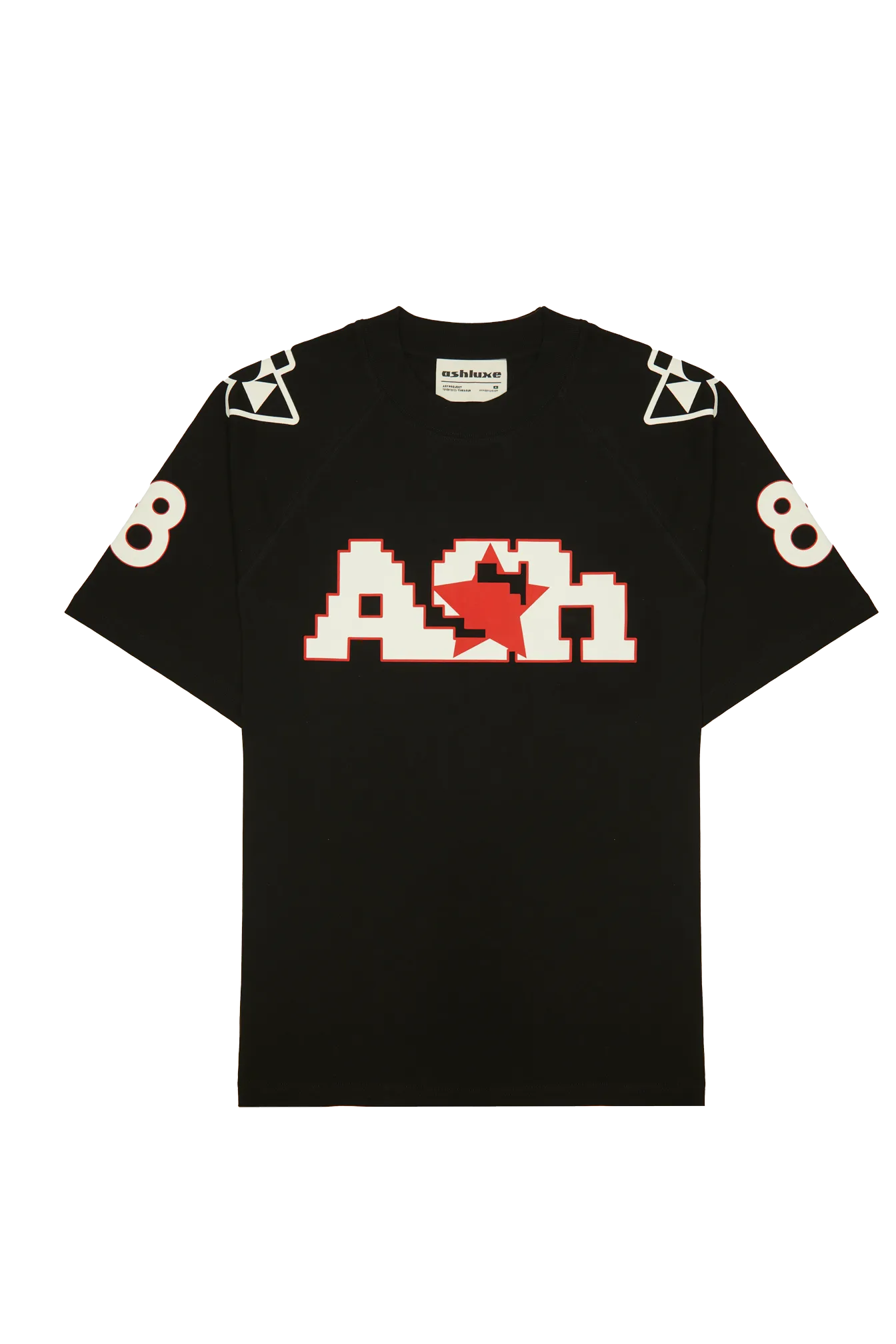 Ashluxe Digital Print Sport Jersey Black