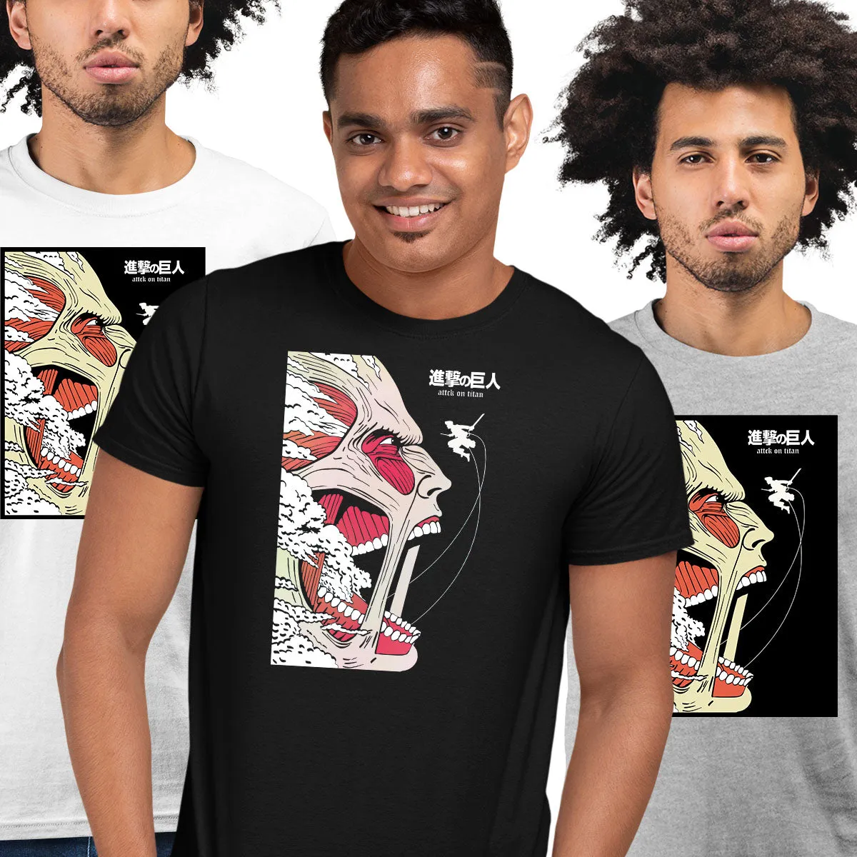 Attack On Titan Levi Ackerman Fights Colossal Titan Anime Manga Adult Unisex Tee