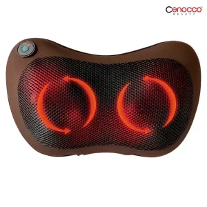 Cenocco Almohada de Masaje Multifuncional Marrón