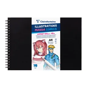 Clairefontaine Layout Manga Comics Book A4 75 Sheets