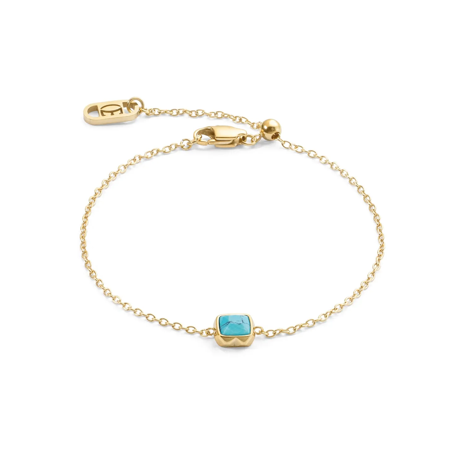 Coeur De Lion December Birthstone Gold Turquoise Bracelet