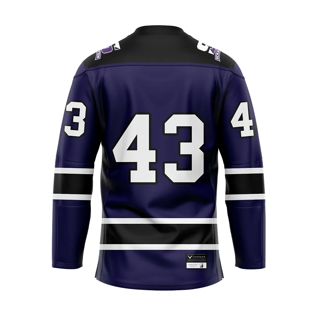 Custom Scranton Purple Sublimated Replica Jersey