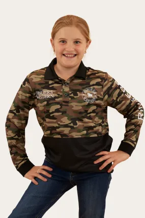 Halls Creek Kids Fishing Jersey - Camo