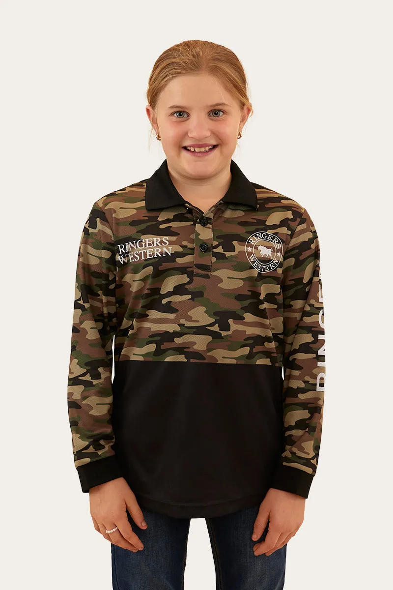 Halls Creek Kids Fishing Jersey - Camo