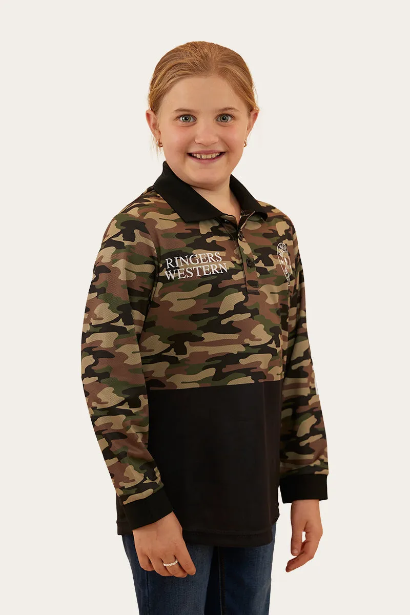 Halls Creek Kids Fishing Jersey - Camo