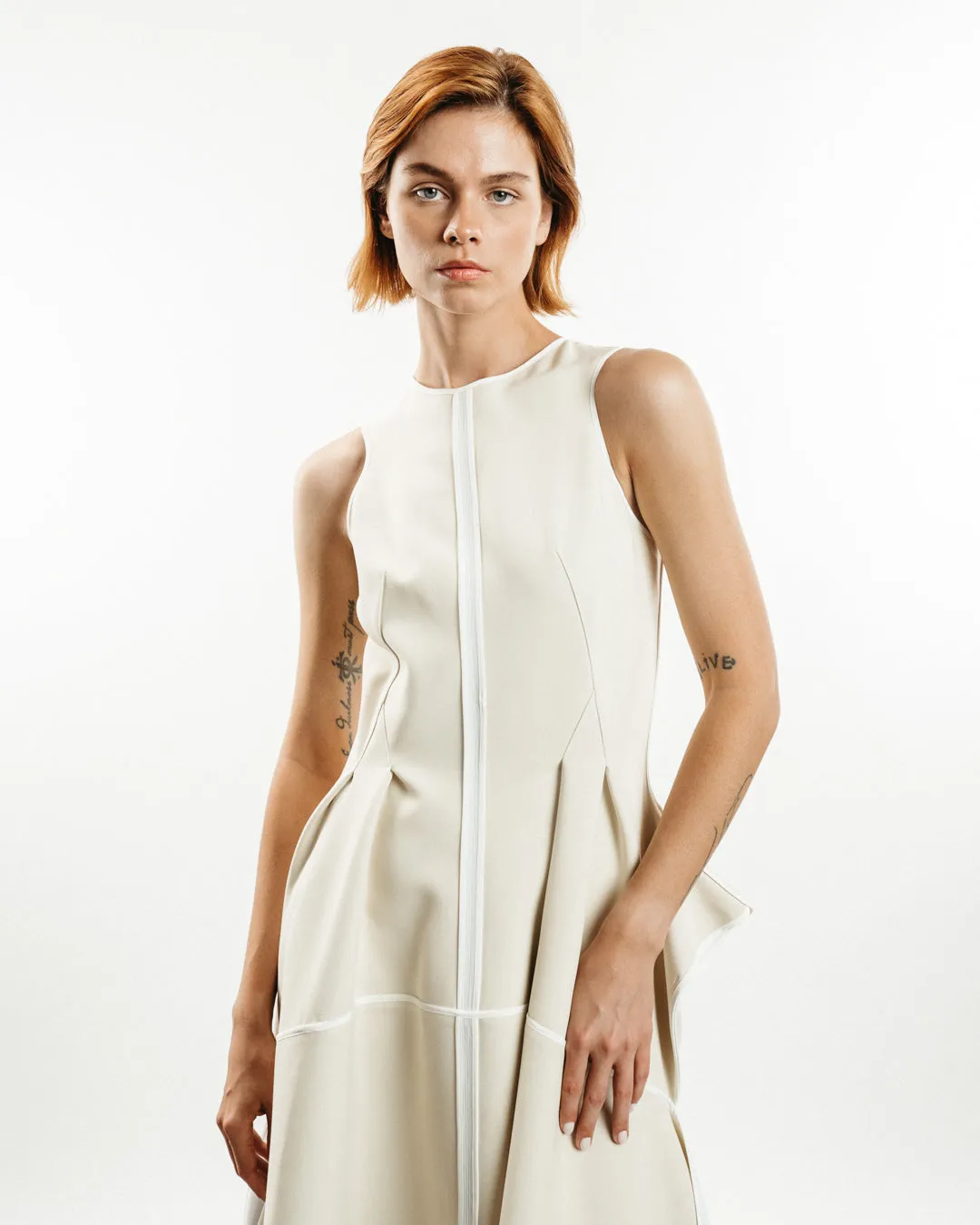 Lavandin Handkerchief Midi Dress