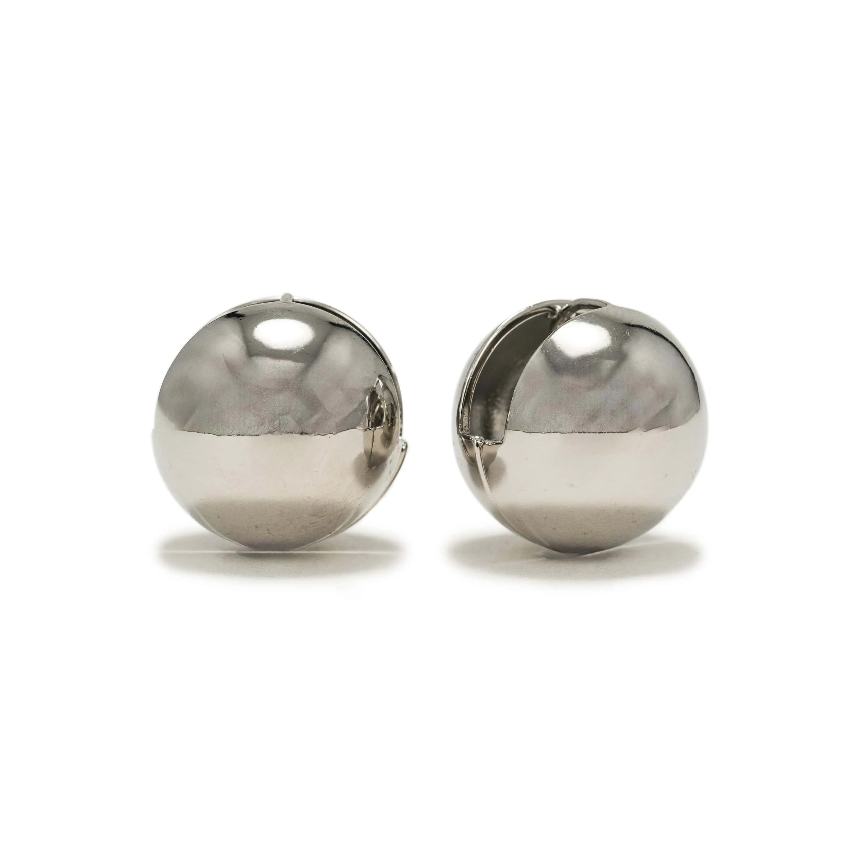 Midi Bubble Earrings Silver