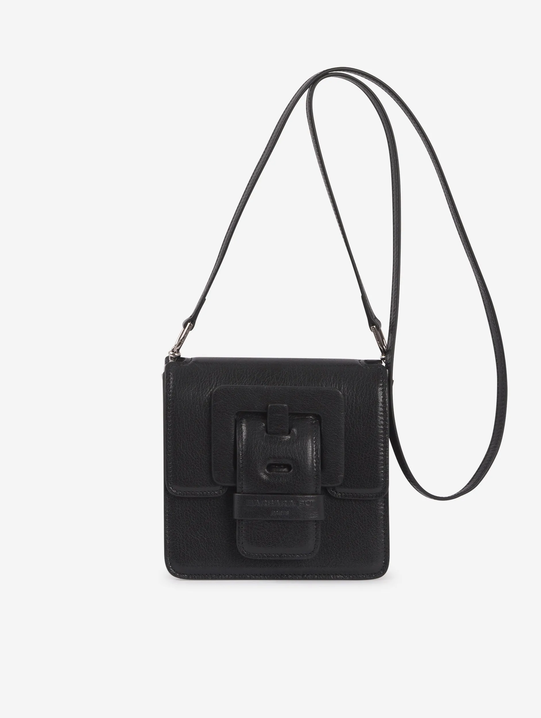 Petit sac "Love Me" en cuir noir