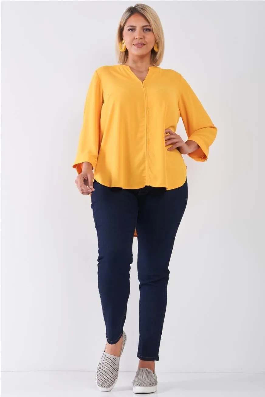 Royal Curves Tuscan Sun V-Neck Tunic